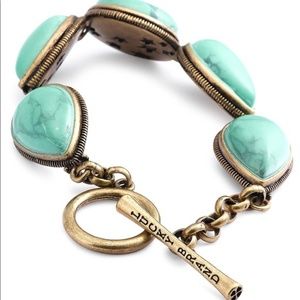 Lucky Brand 》 Turquoise Gold Link Bracelet